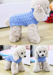 Cashmere Twisted Rope Sweater for Dog