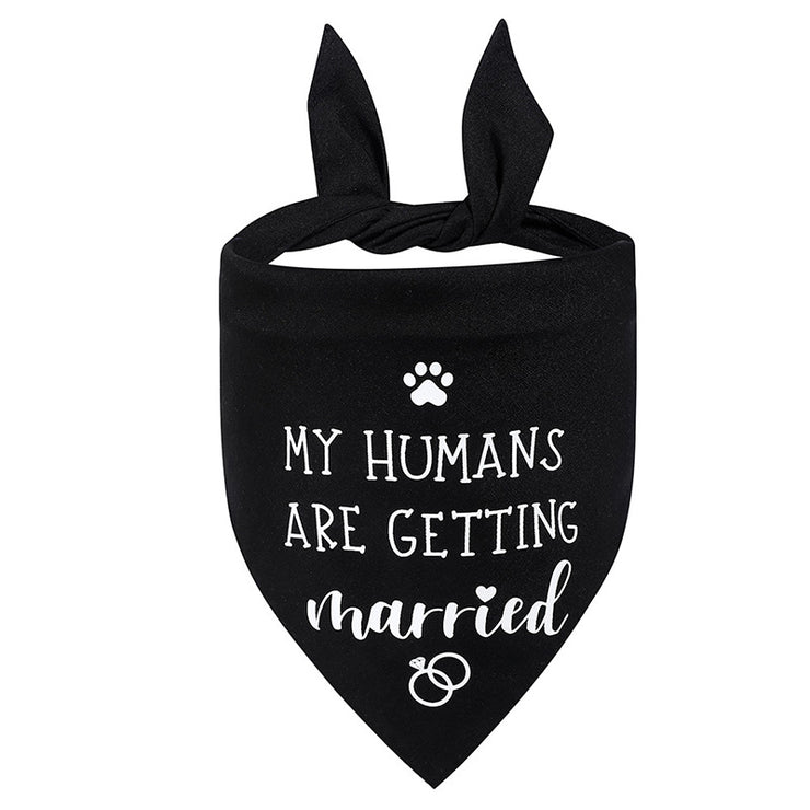 Dog Wedding Bandana My Humans Are Getting Married She Said