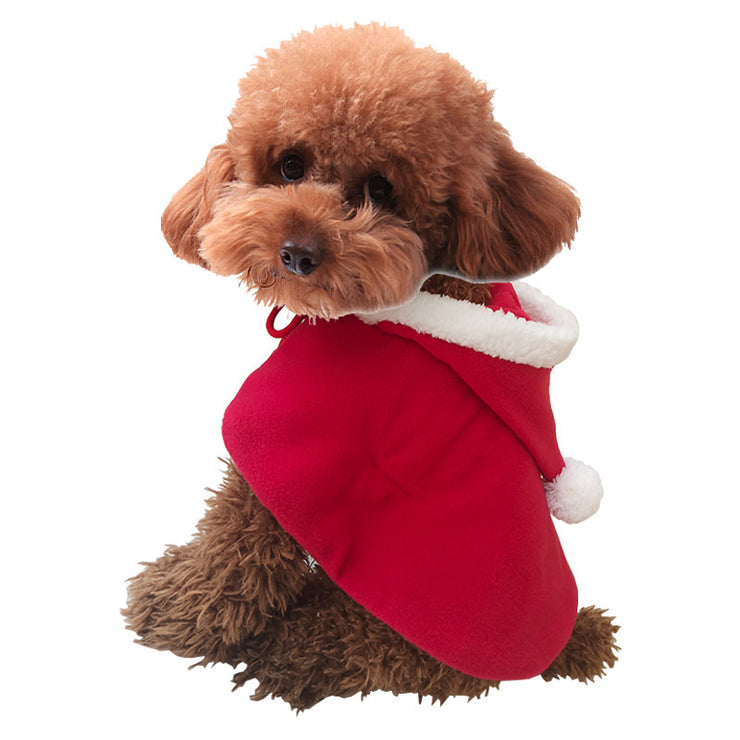 Christmas Cape With Hoodie for Dogs and Cats