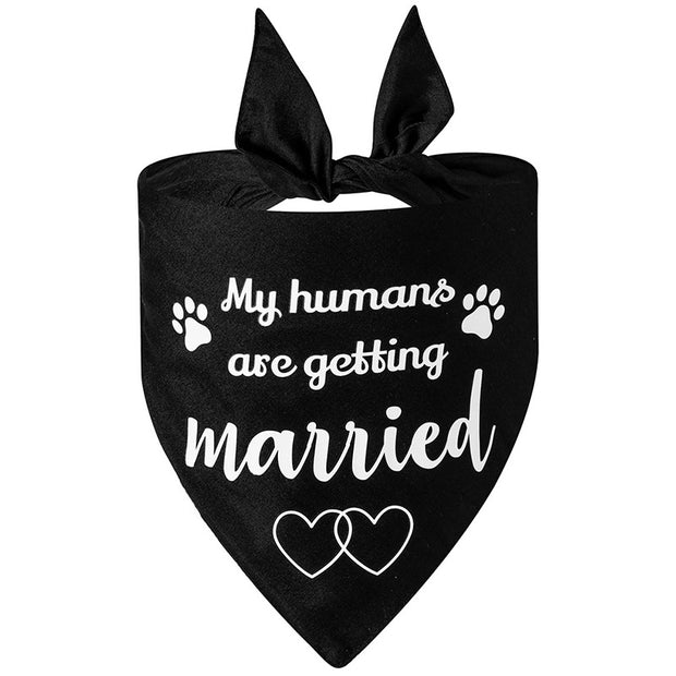 Dog Wedding Bandana My Humans Are Getting Married She Said