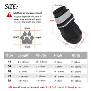 Reflective Dog Shoes Socks Winter Dog Boots Footwear Rain Wear Non-Slip Anti Skid Pet Shoes for Medium Large Dogs Pitbull