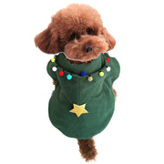 Christmas Cape With Hoodie for Dogs and Cats