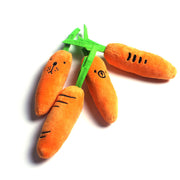 Pet Toys Cat Dog Plush Chew Toy Molar Carrot Squeak Toy